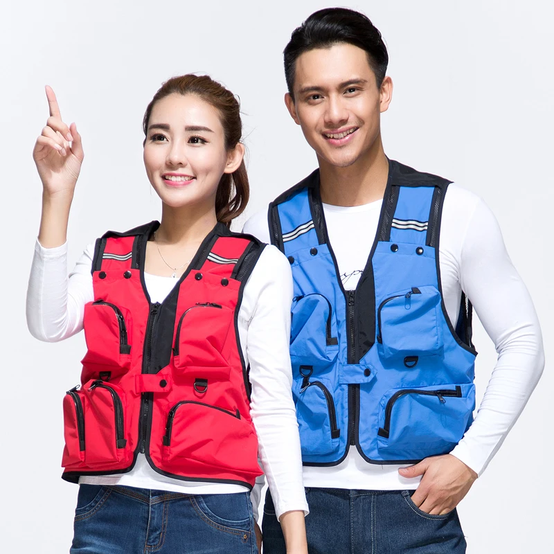 

2019 Hiking Vest Outdoor Camping Tactical Vest man women Adjustable Storage Pockets climbing fishing Waistcoat Photography vest