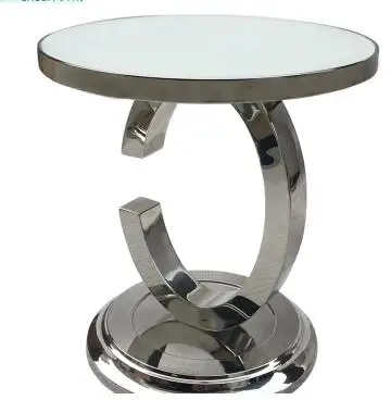 Stainless steel Angle several sofa. Small tea table to move north European metal side table