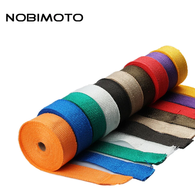 

1.5mm*50mm*10m Heat Exhaust 10M Pipe Heat Shield Thermo Turbo Wrap Tape For Intake Intercooler Reflective Insulation Kit XP007
