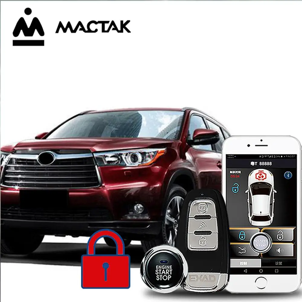 

MACTAK Highlander 18 car accessories Keyless Entry Comfort System PKE Phone APP Remote Start Car Engine Car Alarm Push 963