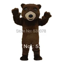 Best качество friendly гризли Маскоты костюм Медведь взрослых Размеры Маскоты наряд костюм карнавальный костюм Cosply sw530