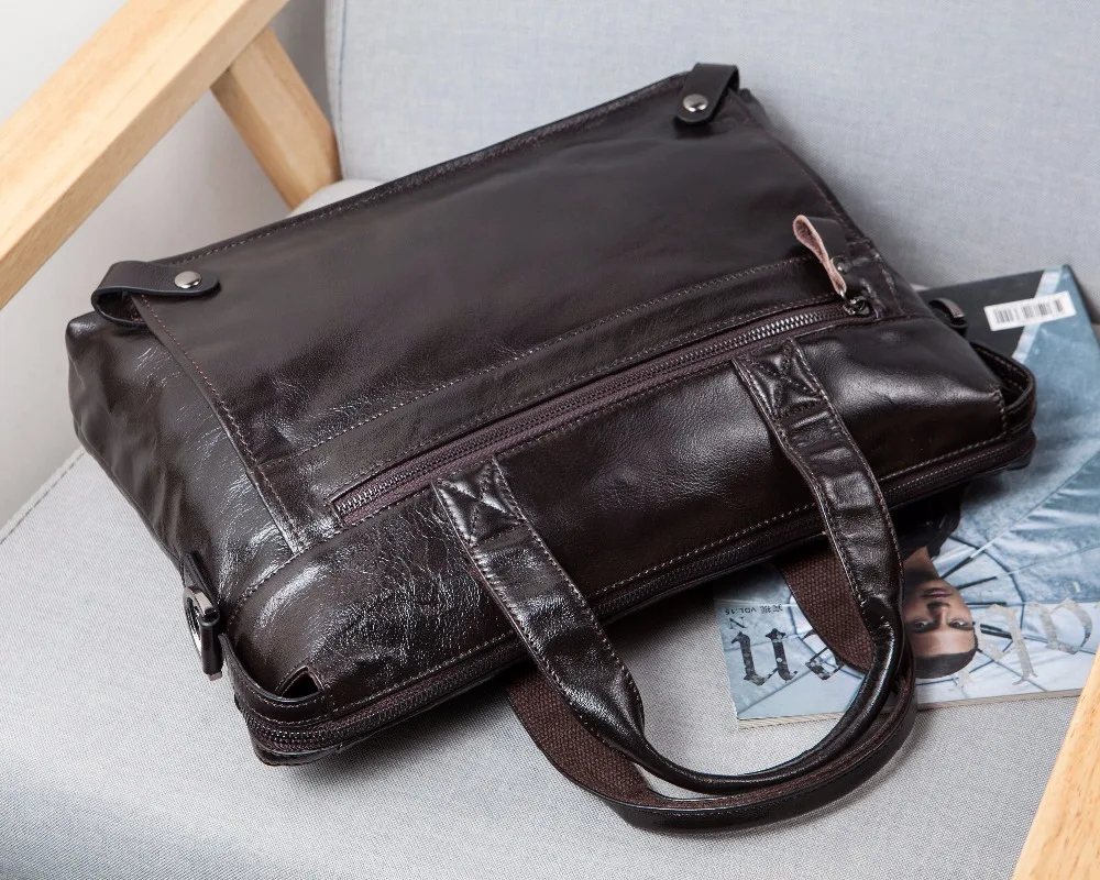  WESTAL Messenger Bag men's genuine leather men's shoulder bags made of natural Male briefcases lapt - 32394671201