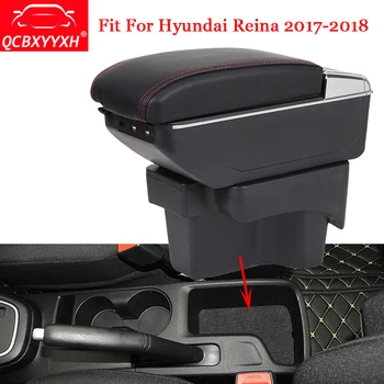 

QCBXYYXH Car Styling ABS Car Armrest Box Center Console Storage Box Holder Case Fit For Hyundai Reina 2017-2018 Auto Accessories