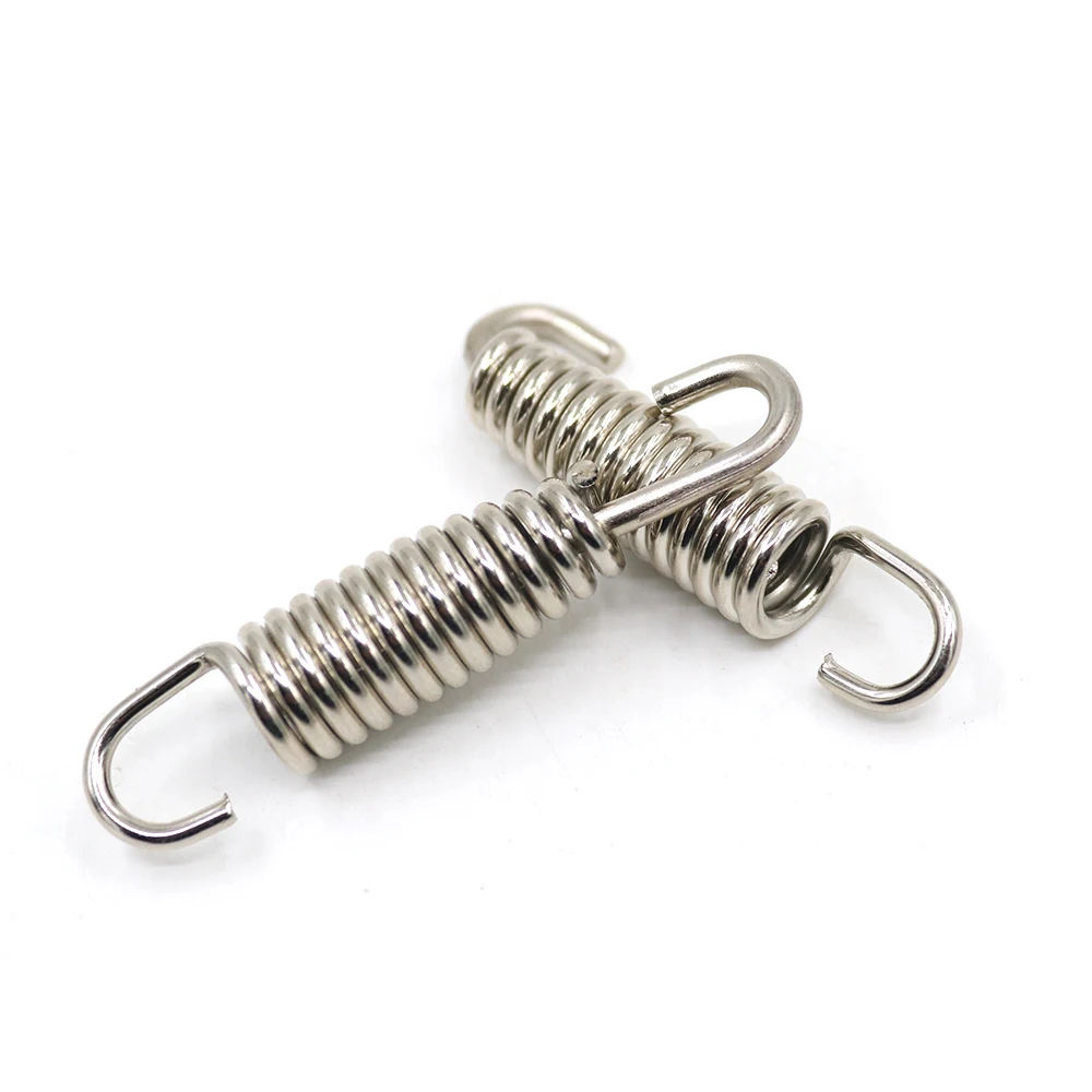 Large tension Stainless steel double hook spring Metal tension coil
