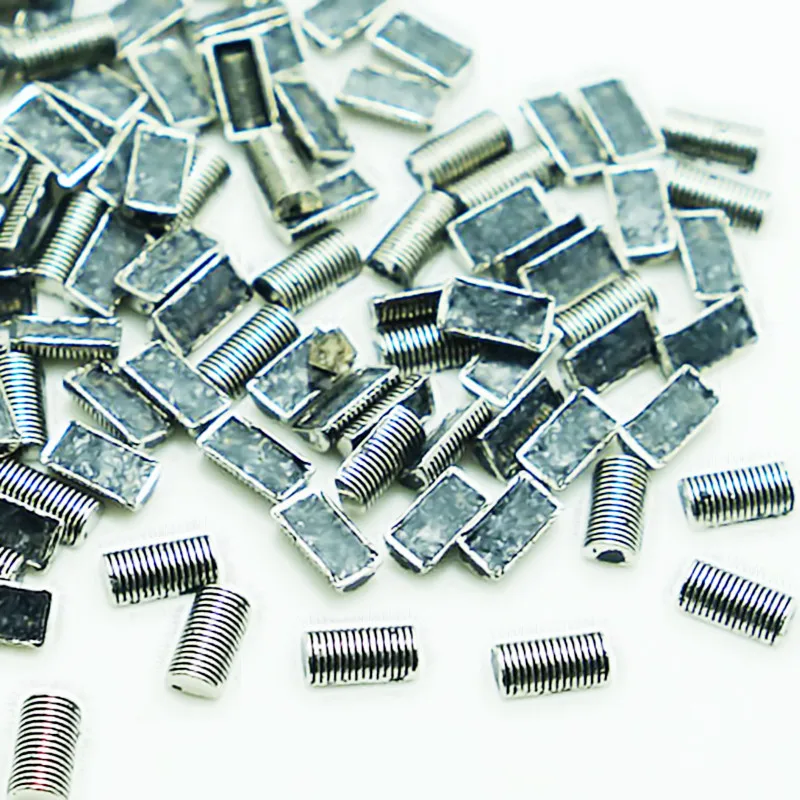 

SINUAN Jeans Rivets Hot-Fix Spike Studs Rectangle Decorative Rivets Plating Metal Punk Spikes Zinc Alloy Decorations For Clothes