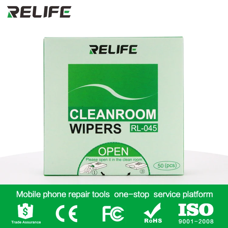 

High quality 2*50Pcs/Bag Soft Cleanroom wiper cleaning Non Dust Cloth Dust Free Paper Clean LCD Repair Tool for screen repair