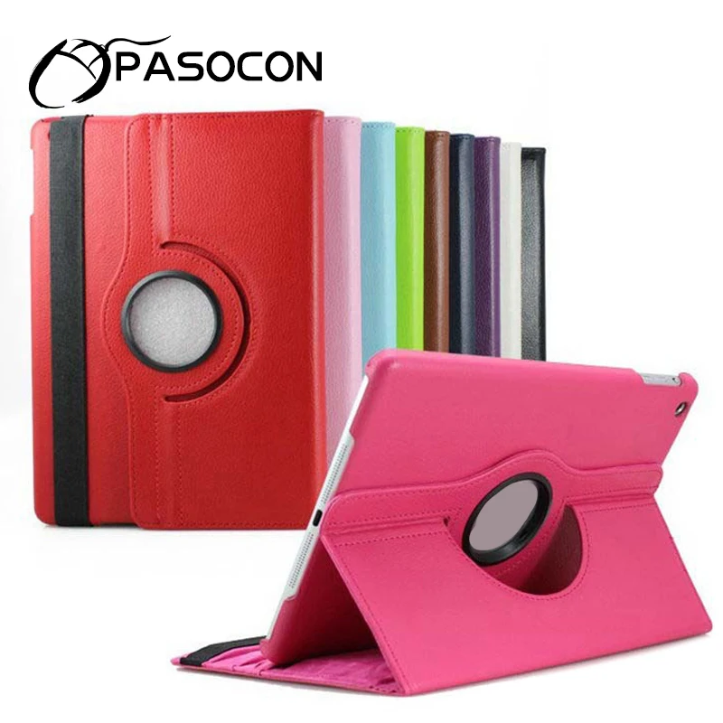 

For new ipad 2017 Case,360 Rotating Flip Stand Smart Case Cover for ipad air 2 Multi-angle Stand Tablet Case Auto Awake/Sleep