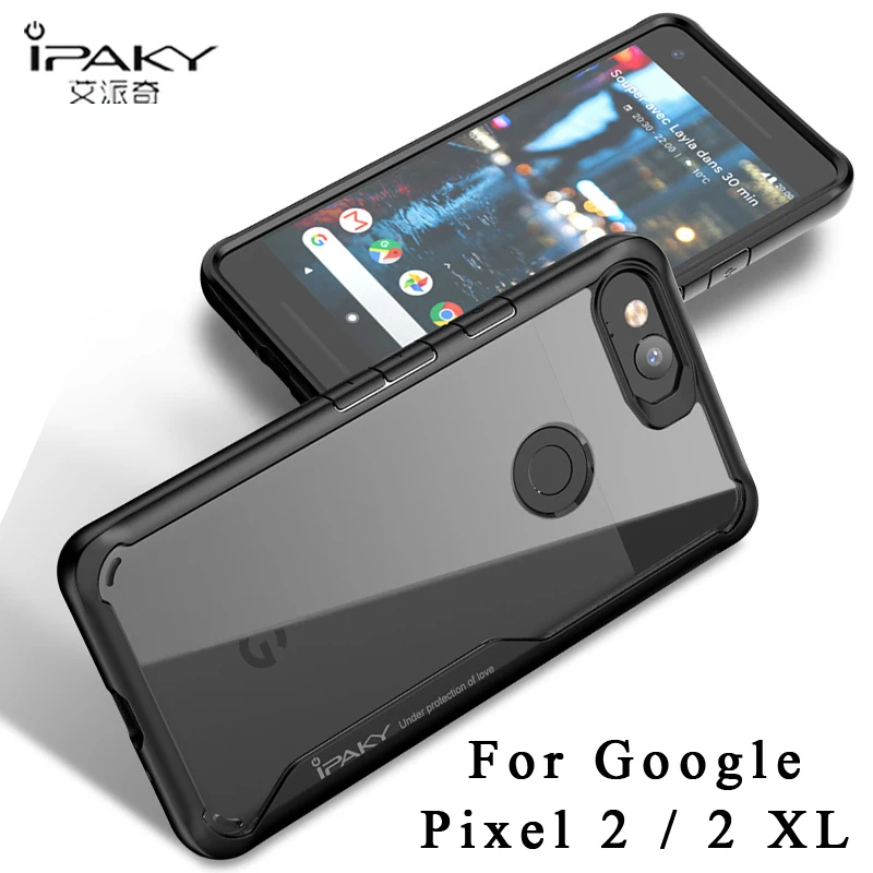 ipaky Case For Google Pixel 2 XL Pixel2 xl Cover Slim Transparent Coque 2XL Cases Silicone Phone |