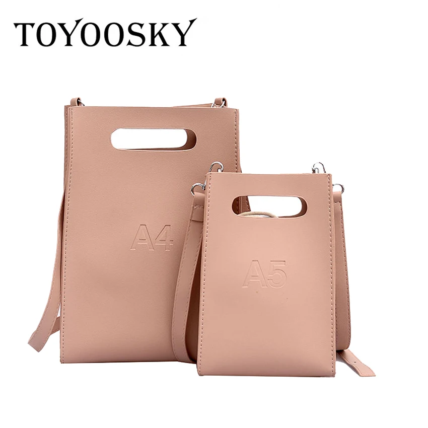

TOYOOSKY New Women Bucket Tote Shopping High Quality Designer Handbag Crossbody Bolsas A4/A5 Ladies Composite Messenger Bags