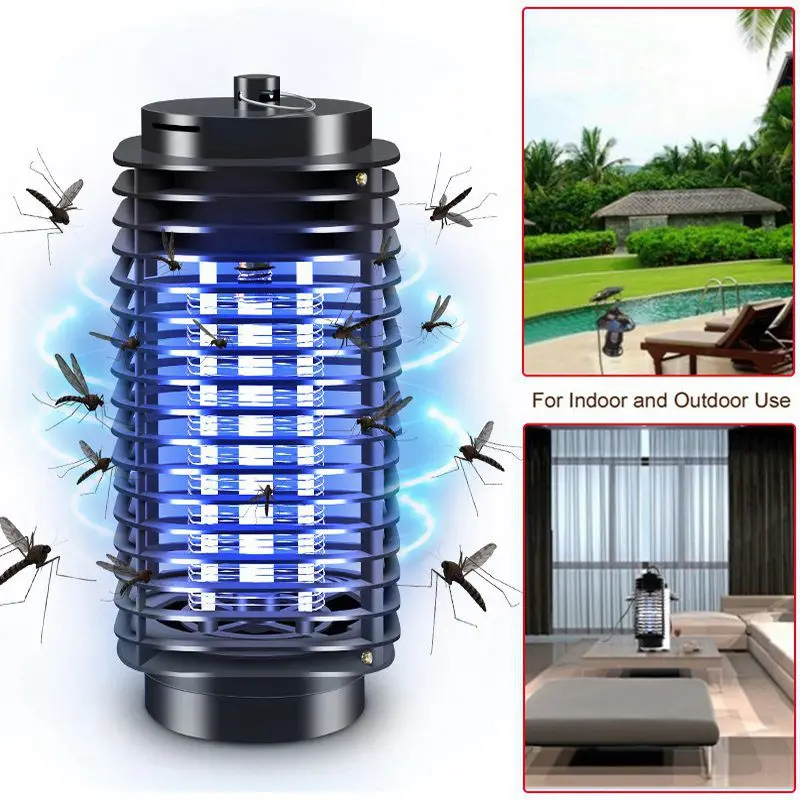 Нетоксичная электрическая лампа-убийца комаров светодиодный ловушка для насекомых Zapper Отпугиватель комаров Высокое качество без радиационной ловушки убийца UK Plug