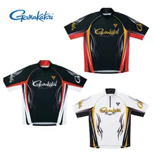 Мужской рыболовный костюм дышащая быстросохнущая Мужская дышащая футболка с коротким рукавом Gamakatsu летняя рыболовная походная рубашка