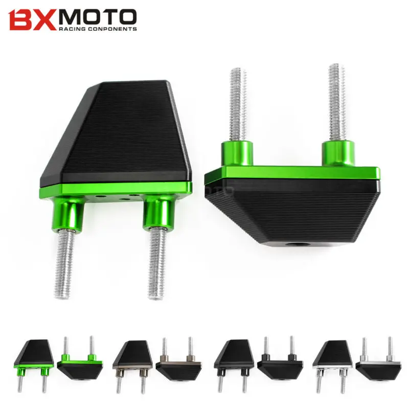 Аксессуары для мотоцикла BXMOTO с ЧПУ Kawasaki Z1000 2007 2008 2009 Green Frame Sliders Crash Pad Protector Falling