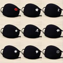 Новинка, 1 шт. PM 2,5, противодымная маска для лица и рта, дышащая, хлопковая, модная, черная, для верховой езды, Пылезащитная, холодная, утолщенная, загрязняющая воздух маска для рта