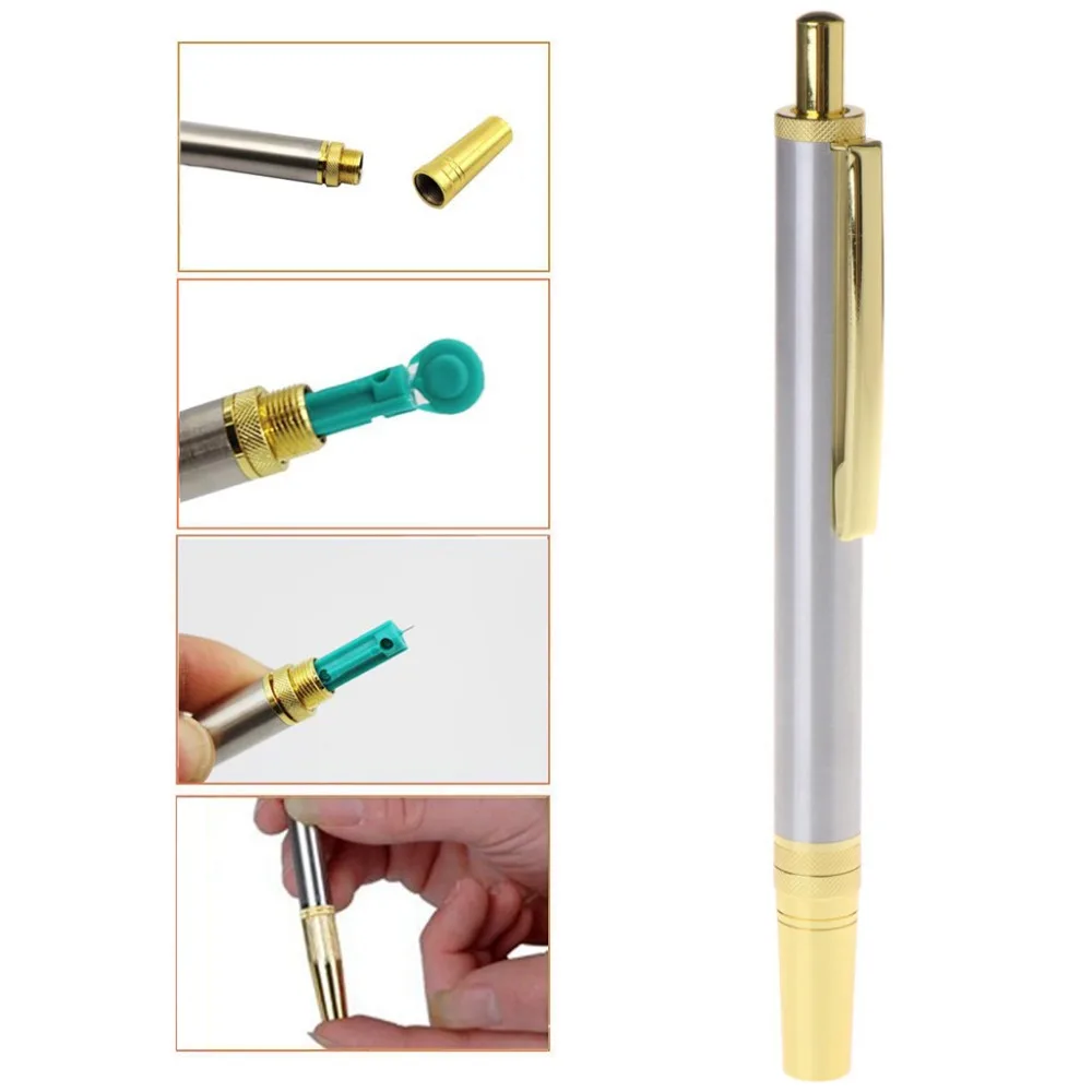 Zlowr ручка из нержавеющей стали с точечной ручкой для иглоукалывания крови Массажная ручка для терапии