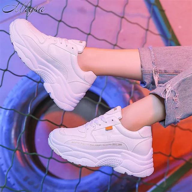 US $13.51 Mhysa 2019 Spring Women Shoes New Chunky Sneakers For Women Vulcanize Shoes Casual Fashion Dad Shoe
