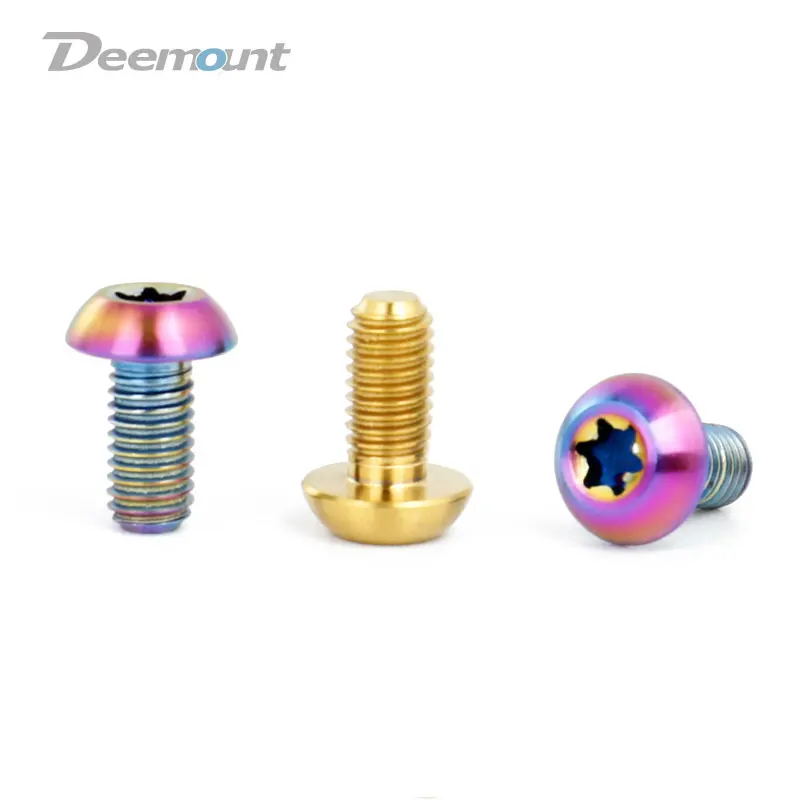 Deemount M5x10mm дисковый тормоз ротора болты T25 Torx детали для велосипеда из титана MTB
