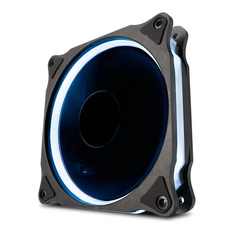 

Brand New Case Fan 120mm Silent Ring LED Fan With 3pin/4pin Computer Case Radiator Cooling Fan 12cm