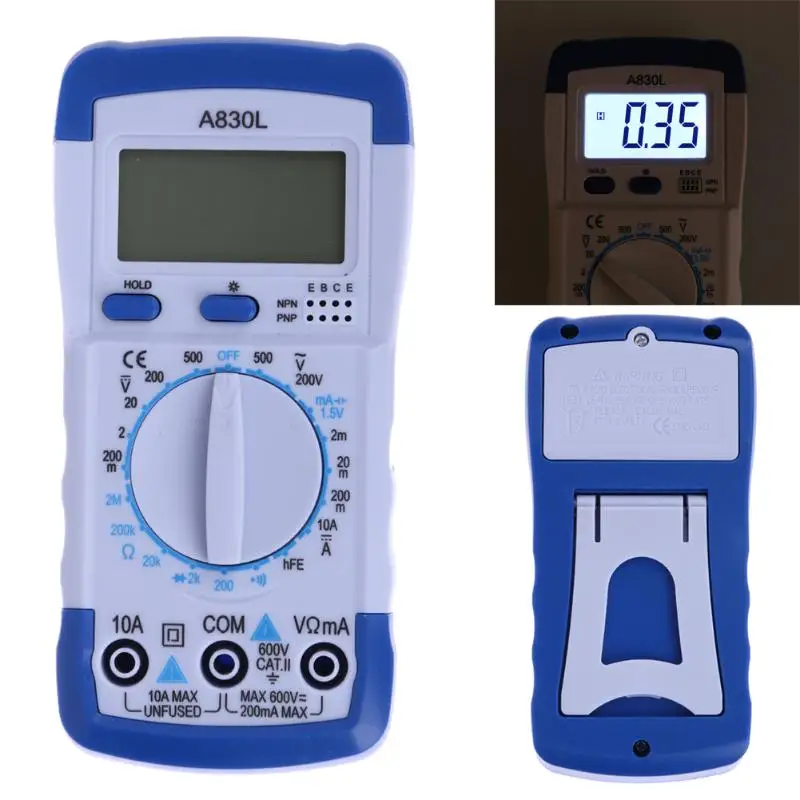 

New A830L LCD Digital Multimeter DC AC Voltage Diode Freguency Multitester