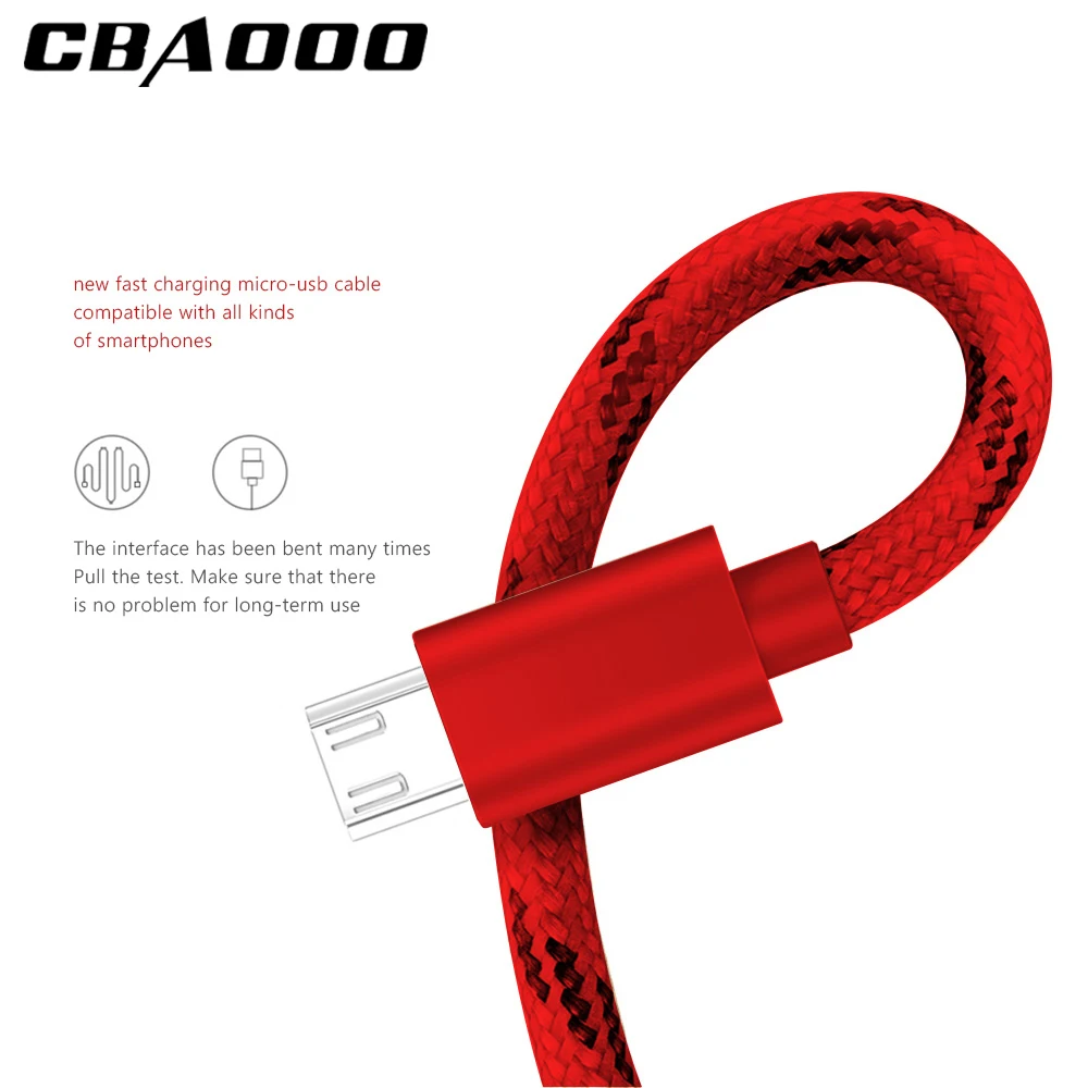 

1M 2M 3M Micro Usb Cable Mobile Phone Charging Cables Nylon Fast Charge Usb Data Wire For Samsung Xiaomi Lg Huawei Honor Tablets
