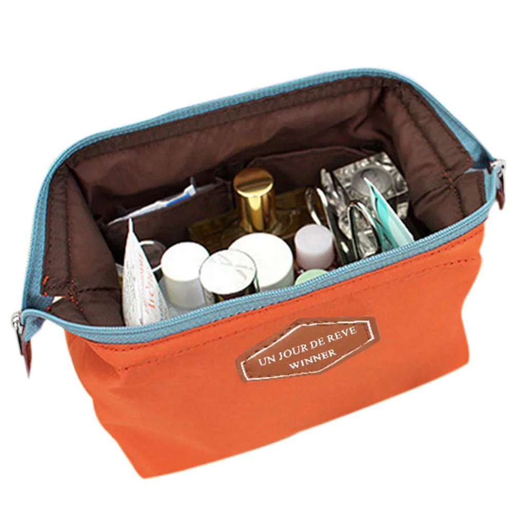 

Beauty Travel Cosmetic Bag Pouch Toiletry (Orange)