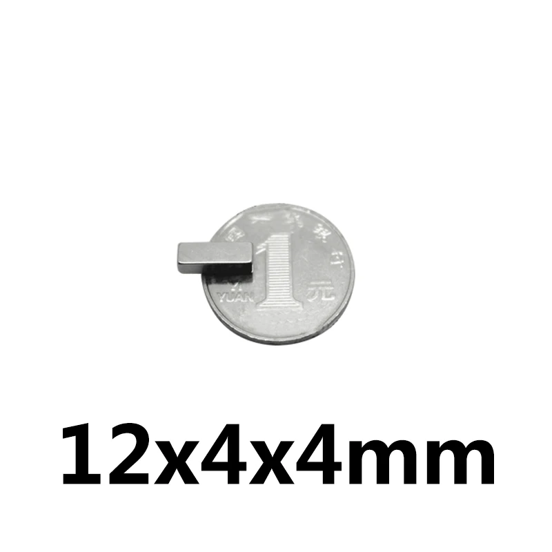 20 шт. 12x4x4mm N35 магнитов квадратный редкоземельные Супер Сильный Permenent Магнит 12 мм х 4 мм х 4 мм