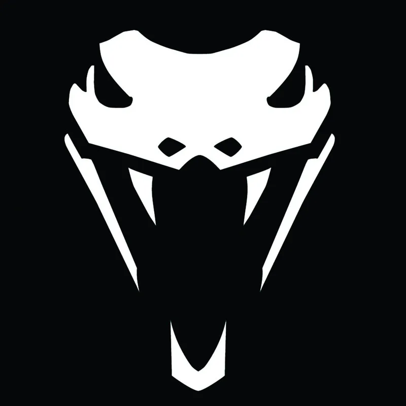 10*13.4CM Viper Snake Head Fashion Car Window Decal Vinyl Car Stickers