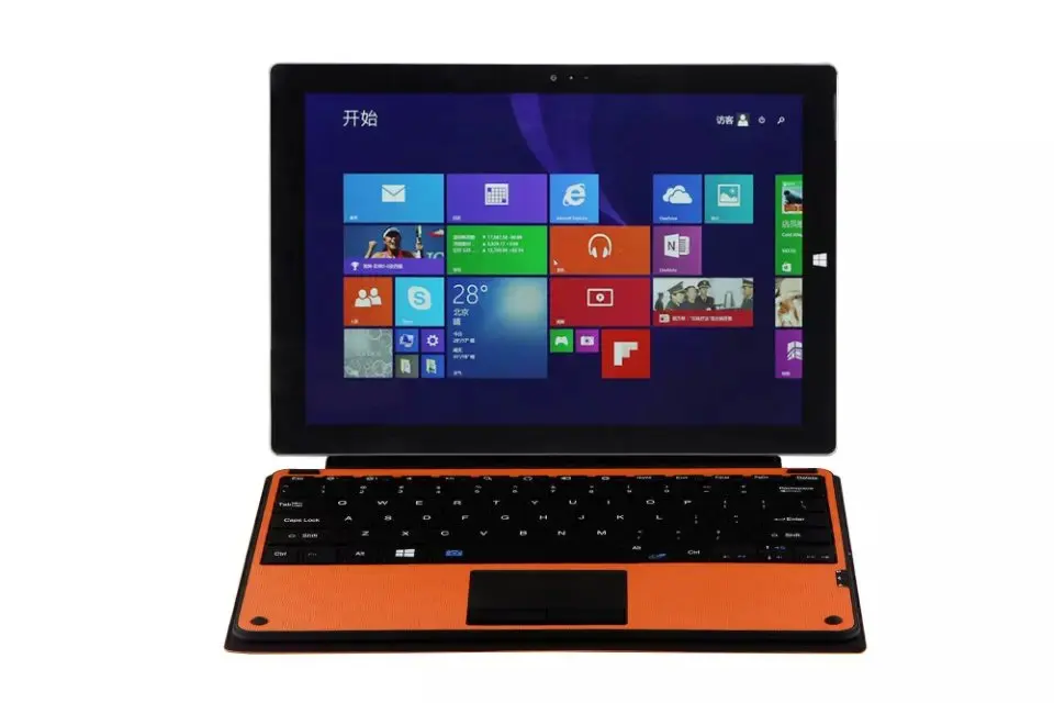 

For Microsoft Surface Pro 3 Pro3 12'' Tablet Removable Wireless Bluetooth Russian/Spanish/Hebrew Touchpad Keyboard Leather Case