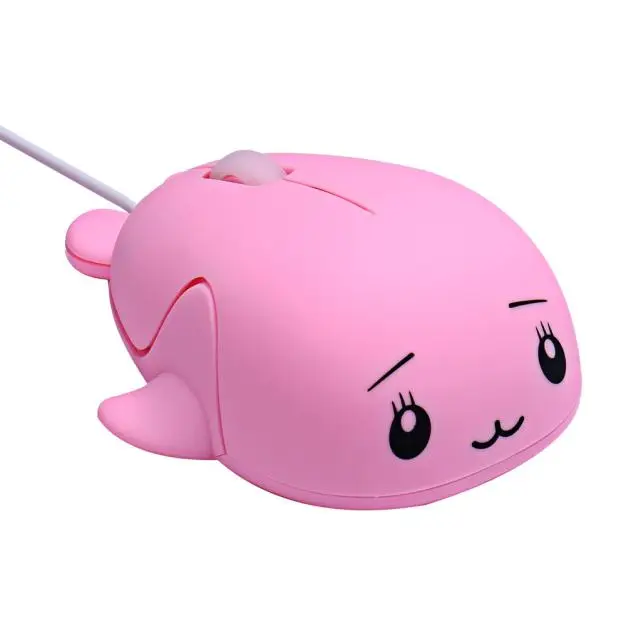 Проводная игровая мышь 1200 dpi, USB Проводная оптическая игровая мышь, милые женские и мужские подарочные Мыши для ПК и ноутбука - Цвет: Pink