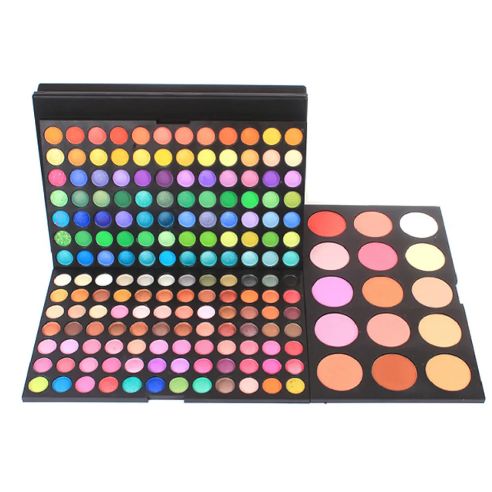 Pro 183 Colors Combo 3 Layer Makeup Palette Kit 168 Eyeshadow 15 Color