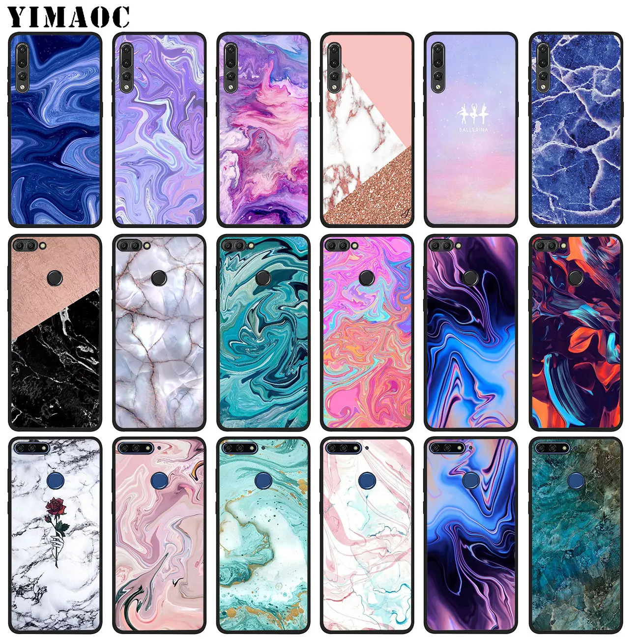 Мягкий силиконовый чехол YIMAOC для Huawei P20 Pro P10 P9 P8 Lite Mini 2017 P Smart Z 2019 | Мобильные