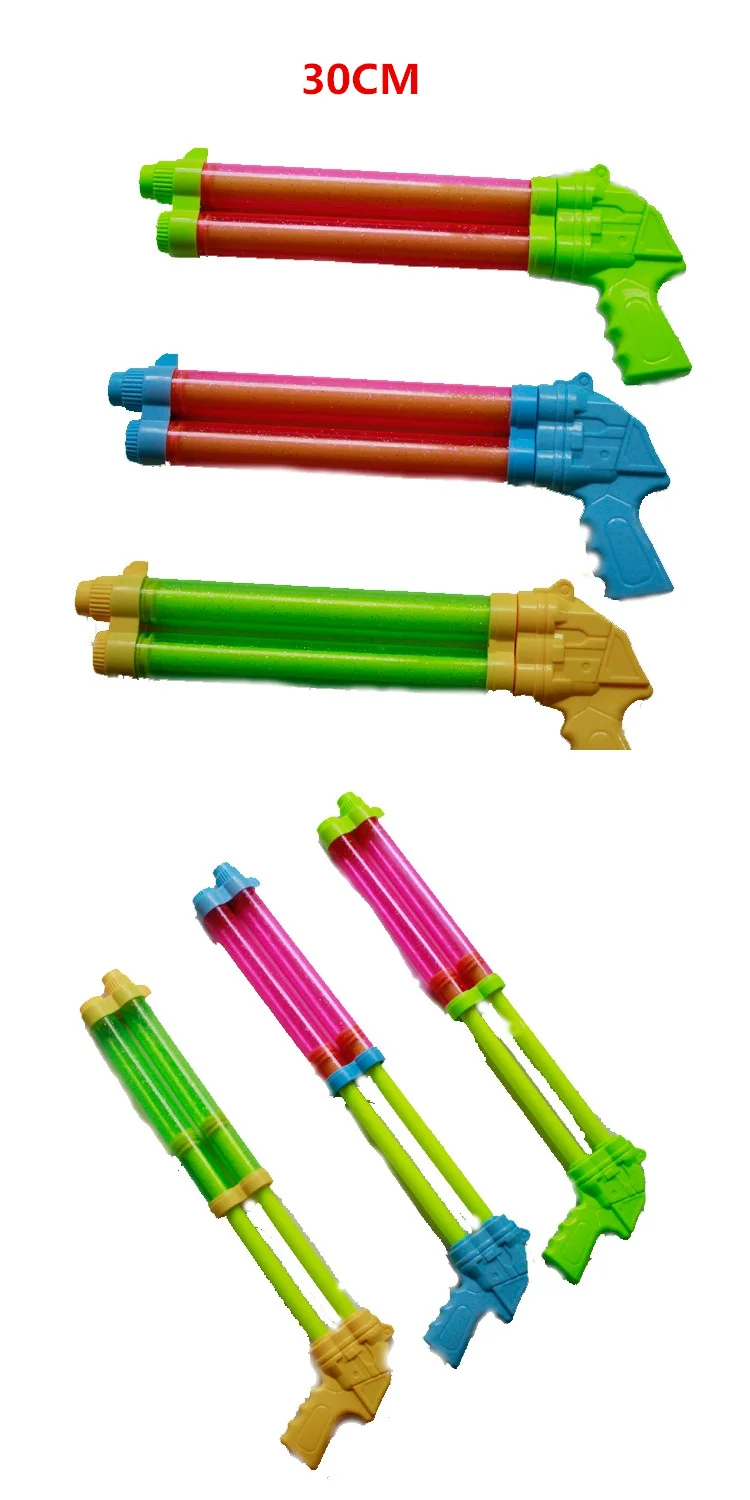 1 шт. детский водяной пистолет с двойной трубкой, легкий водный стрелок, детские летние пляжные спортивные игрушки, пластиковые летние пистолеты, игрушки для детей