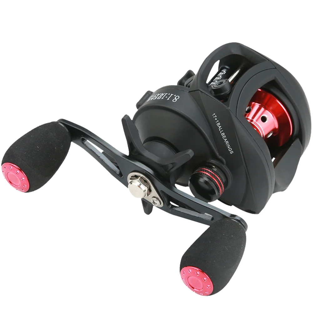 Baitcasting катушка 8 1: 1 12 + 1BB бас Рыболовная кг Макс Перетащите Левая Правая рука