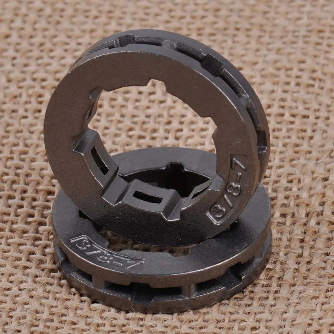 LETAOSK 2 шт. Звездочка 3/8 &quot7 зубцов подходит для Stihl MS380 MS381 MS440 MS441 MS460 MS660