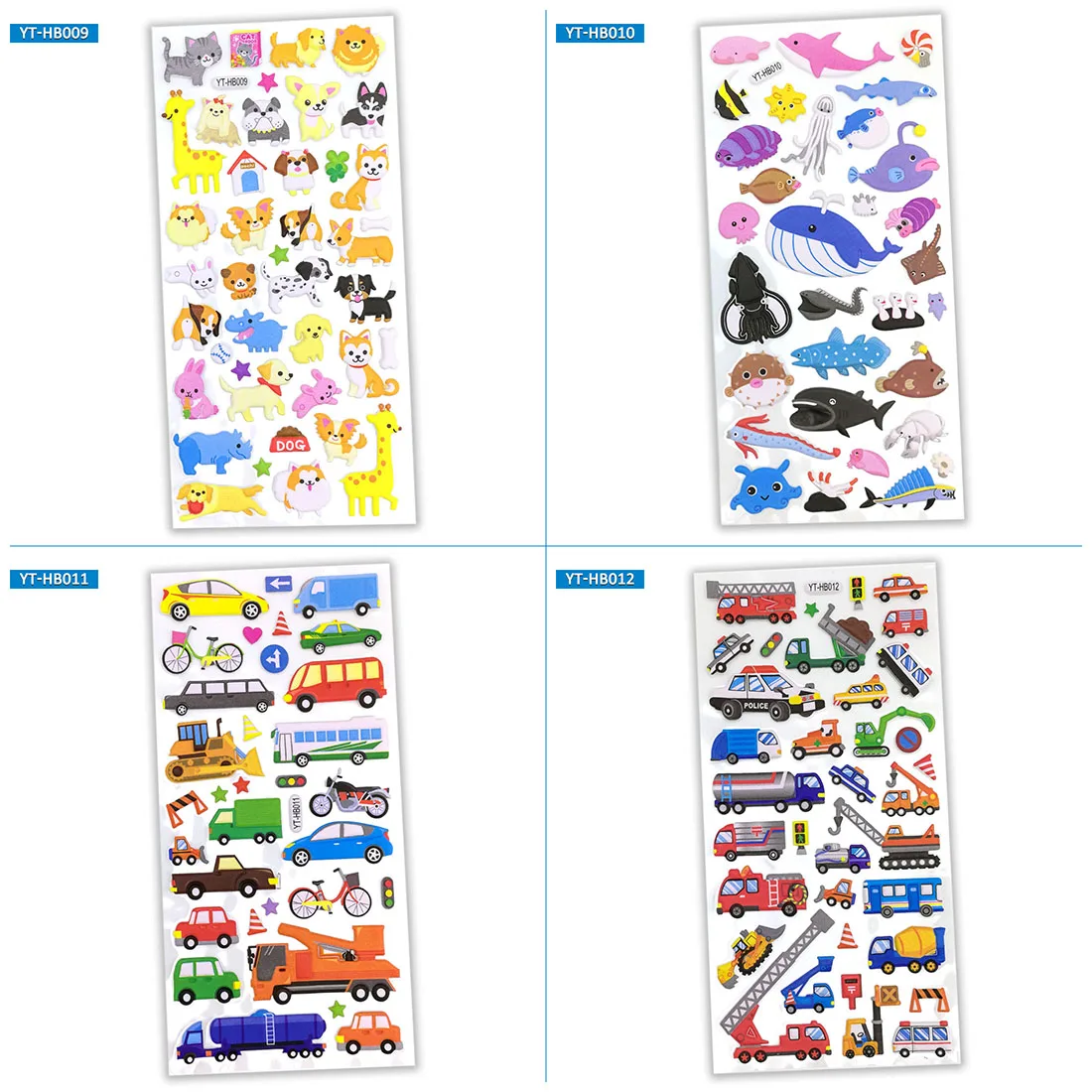 Cute Cartoon Color 3D Foam Sponge Dinosaur Marine Animal Wildlife Car Truck Plane Steamship Scrapbook Kids Children Gift Sticker Cute Cartoon Color 3D Foam Sponge Dinosaur Marine Animal Wildlife Car Truck Plane Steamship Scrapbook Kids Children Gift Sticker