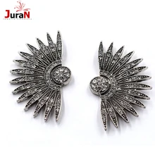 JURAN Simple Earings Trend Fashion Fanshaped Earrings For Women Vintage Big Statement Earring 2018 New Jewelry Wholesale D2307
