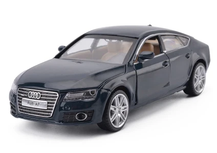 Высокая симуляция 1:32 AUDI A7 Coupe модель автомобиля из сплава игрушечный автомобиль с выдвижной спинкой для детей рождественские подарки коллекция игрушек - Цвет: Deep blue