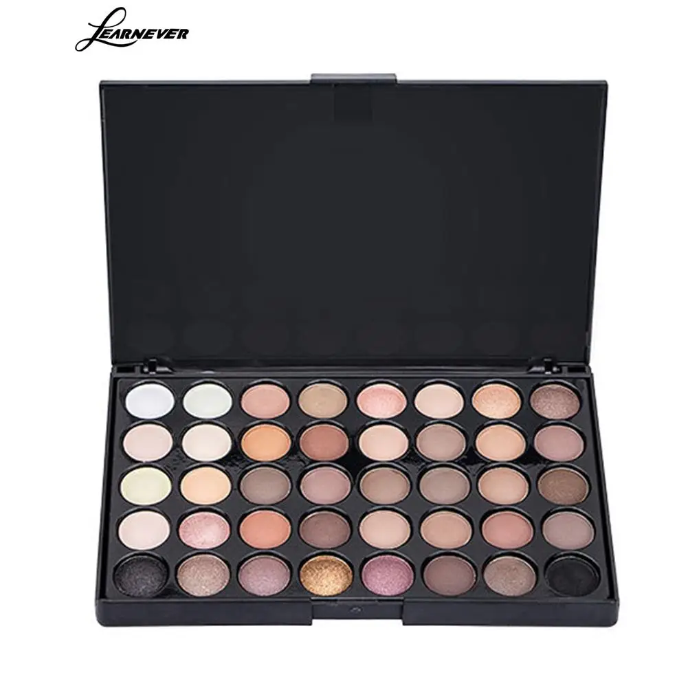 

LEARNEVER 40 Colors Eye Shadow palette Glitter Waterproof Eye Shadow Cosmetics Professional Matte Eye Shadow palette Make Up