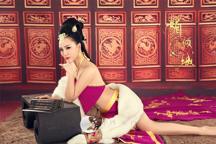 Мэй Цин Cheng китайский бюстгальтер dudou сексуальный костюм производительности Hanfu династии Тан сцены Hanfu фотографии Костюм