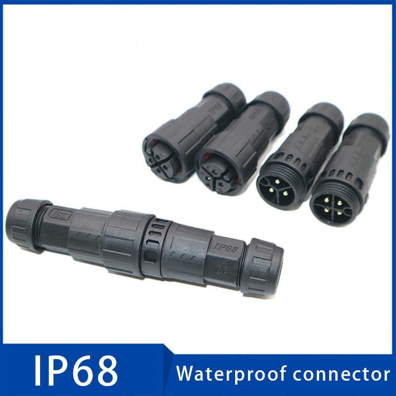 

1Pc Waterproof Cable Connector IP68 20A Electrical Wire Sealed Retardant 2 3 4 5 6 7 8 pin Wire Connector for Outdoor LED Light