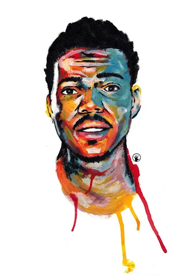 Custom Canvas Wall Decor Chance the Rapper Poster Fantasy Colorful