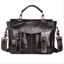 Genuine leather bags Designer Men Crossbody Bag Wax oil skin messenger bags Men’s iPad handbags
