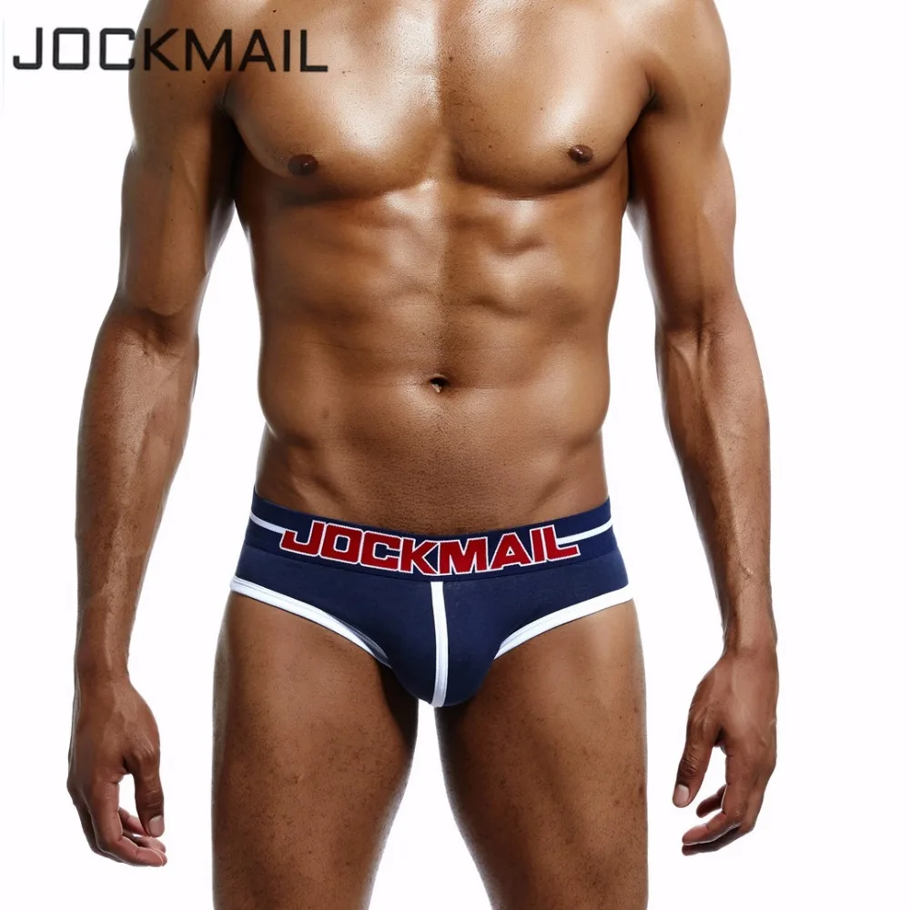 

JOCKMAIL Brand Men Underwear sexy Men Briefs calzoncillos hombre slips Cotton gay Pouch WJ Men Bikini Brief cuecas Gay Underwear