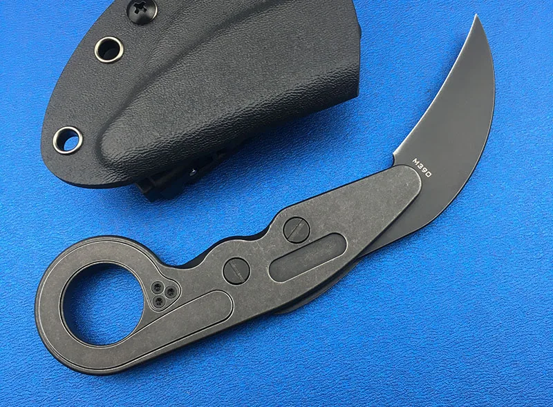LEMIFSHE Новый механический нож коготь M390 стальное лезвие порошка + стальная ручка