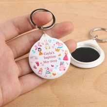 30 шт Обычная Соска с зеркалом брелок крестины день рождения подарок на вечеринку в честь рождения ребенка крещение праздничный сувенир подарок для гостя