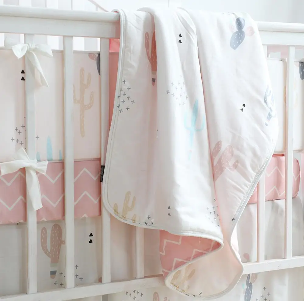 

Sahaler Boho Baby Blanket Baby Newborn Swaddle Wrap Crib Comforter Quilt 34*42 inches(Desert Cactus)