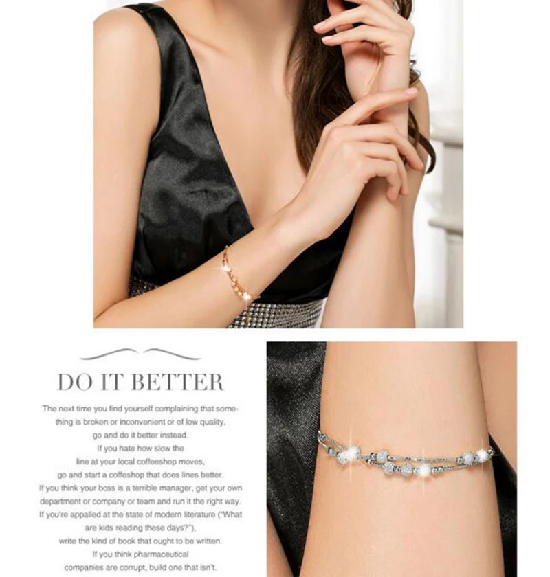 Sinya 925 Sterling Silver Bracelets pulseiras for Women Girls lover gift sl82 (101)