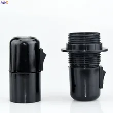 IWHD пластик Soquete E27 держатель лампы 110-220 В термостойкий переключатель с креплением E27 светильник в розетку держатель света Portalamparas CE UL