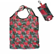 1 шт., удобная хозяйственная складная сумка с фруктовым арбузом, многоразовая сумка-тоут, перерабатываемая сумка для хранения, вместительные сумки для хранения