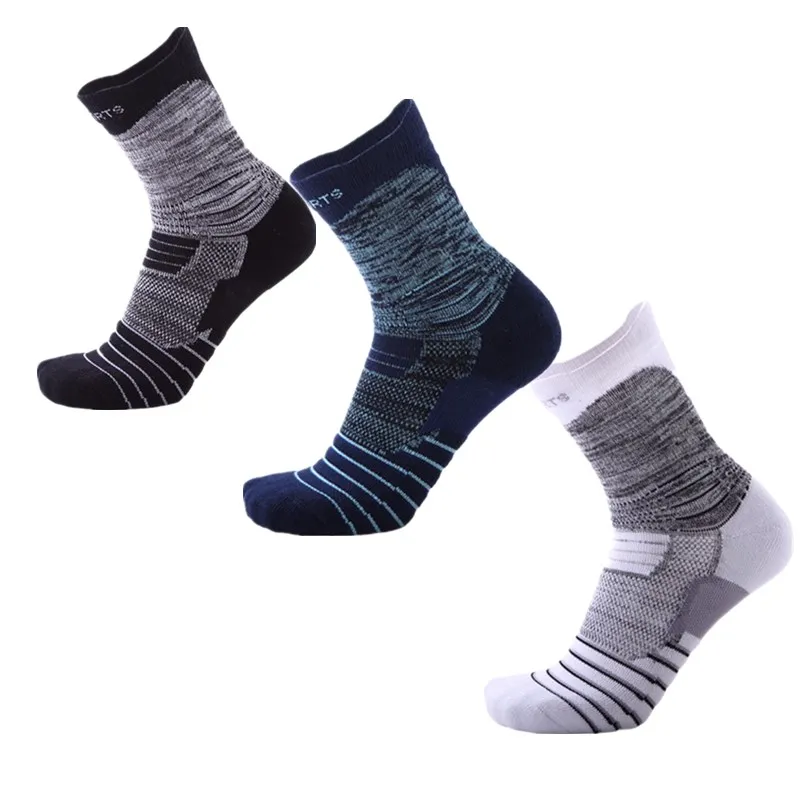 

Men Women Professional Sports elite basketball Socks striped Soccer Cycling Running Fitness high elastic breathable Cotton Sock