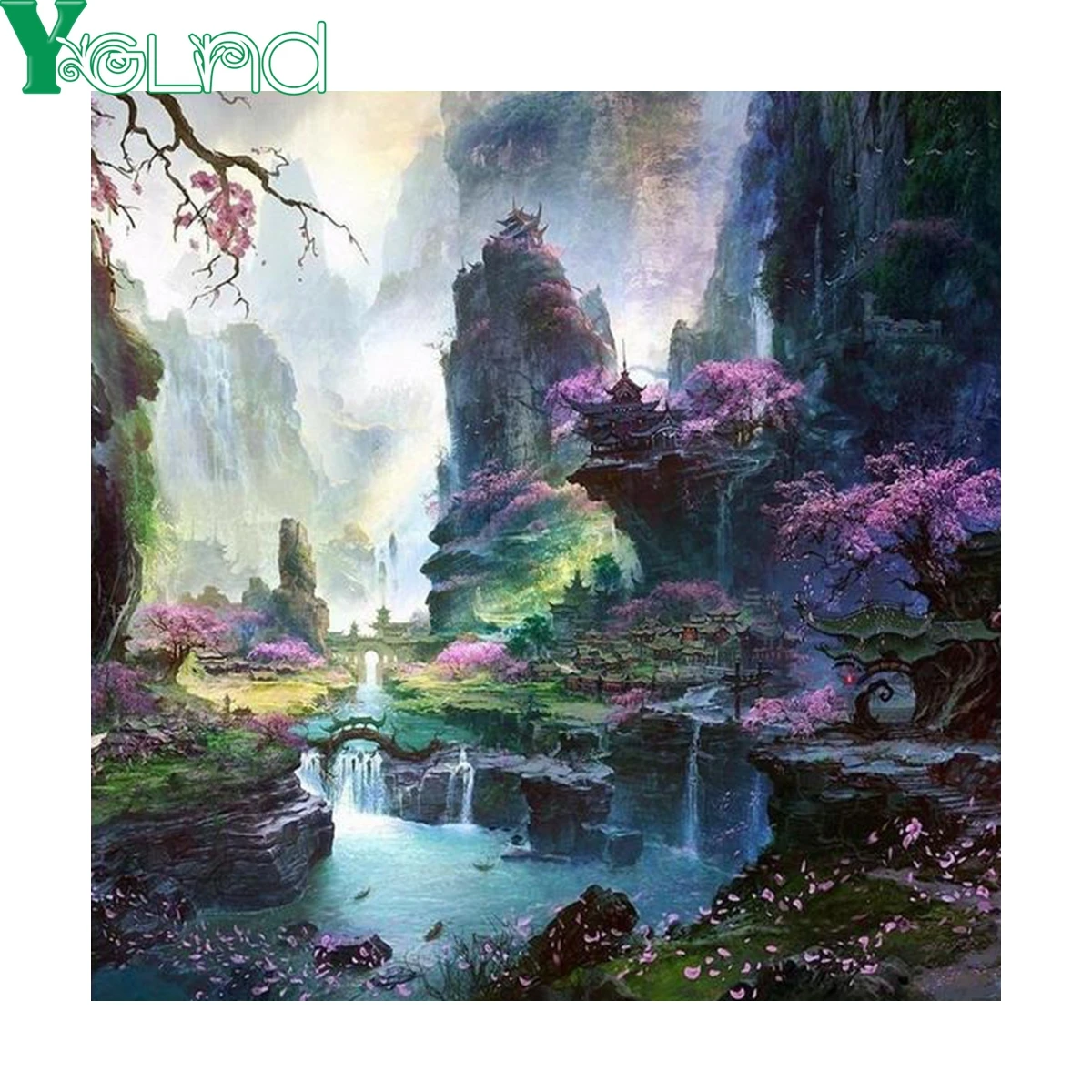 Scenery Diamond Embroidery Fairy Field Full Painting Needlework 5D Mosaic Cross Stitch Rhinestone DIY Home Decor Art | Дом и сад